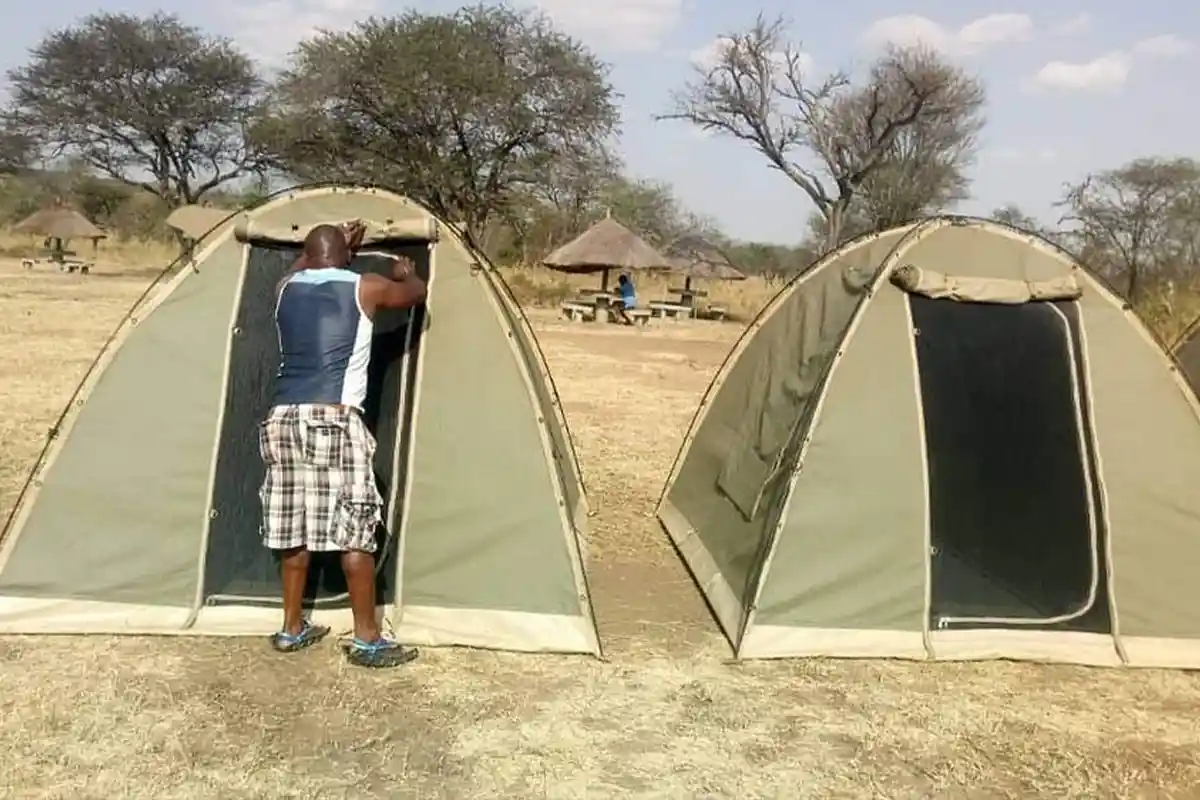 4 days budget camping joining safari - Serorena Campsite